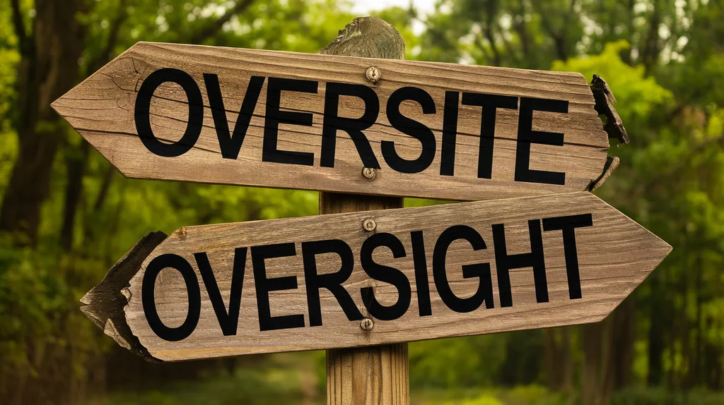 Oversite vs Oversight