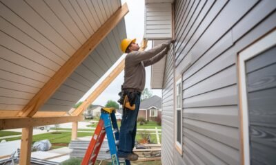 Hanging Hardie siding